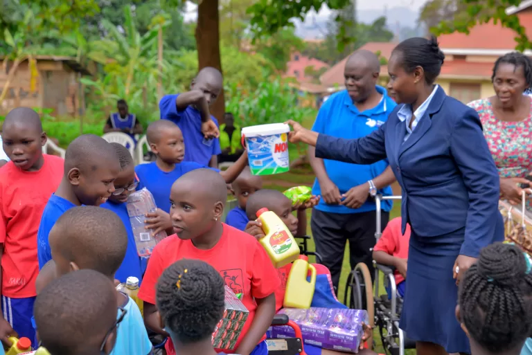 Victorious Education Services Visiting Kampala School for the physically handicapped :